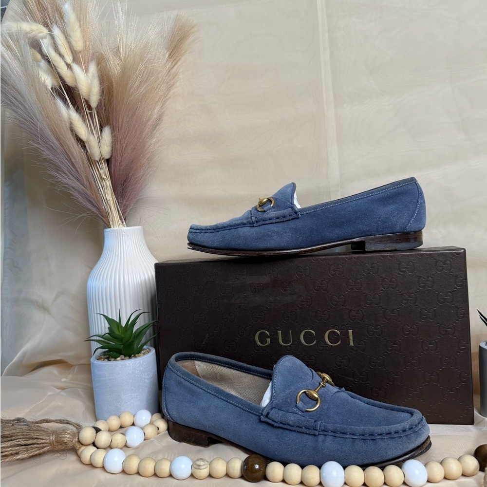 Gucci Blue Loafers